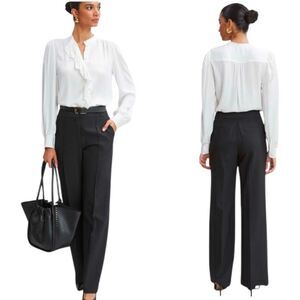 Elie Tahari Flare Leg Dress Pant in Black Sz 8